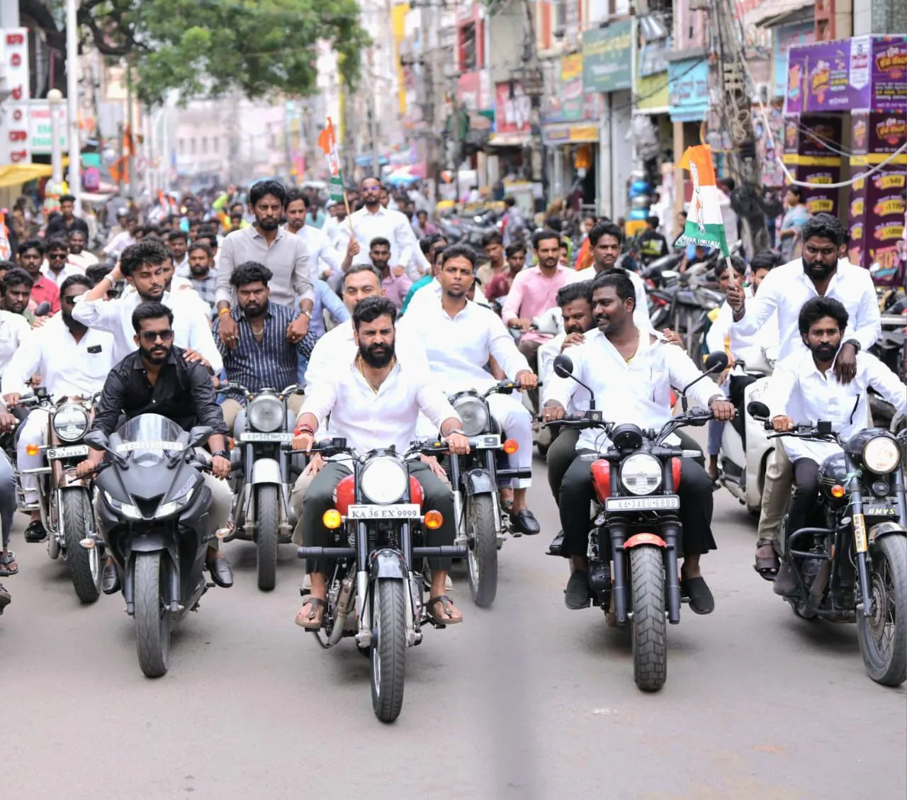 Bike Rally Through The City
