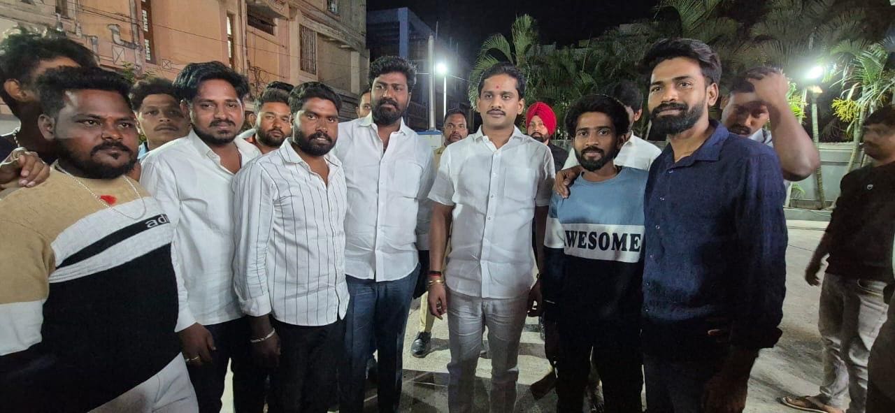 Meeting Hon'ble Shri Nara Bharath Reddy, MLA Ballari City — Leadership action by Ballari Youth Congress in Ballari City on 22 January 2025