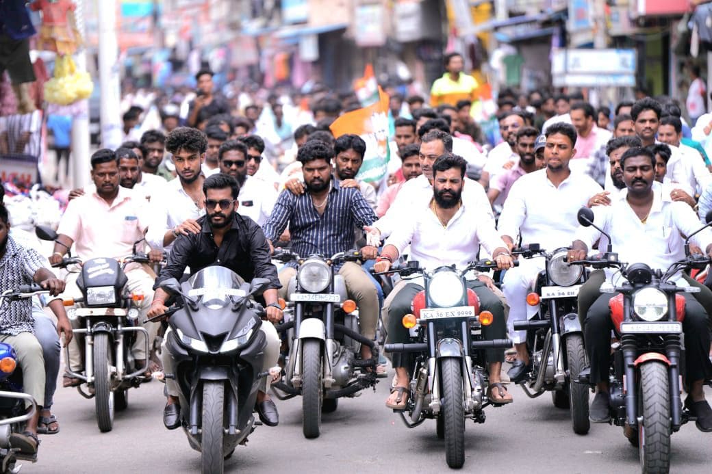 Welcoming State President Shri H S Manjunath Gowda in Bellary City Streets on 15 July 2025 — photo 2 of 4